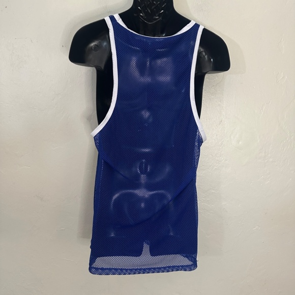 JJ Malibu Open Mesh Tank Top Medium Gently worn RARE sold out style 100% poly - Picture 4 of 6